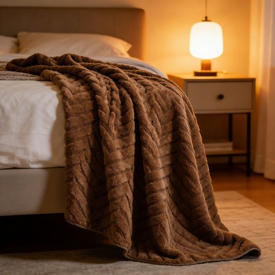 Premium Rabbit Fleece Thick Blanket, Sofa Throw, Bed Sheet, Nap Blanket